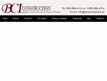 Tablet Screenshot of bciconstructioncontractors.com